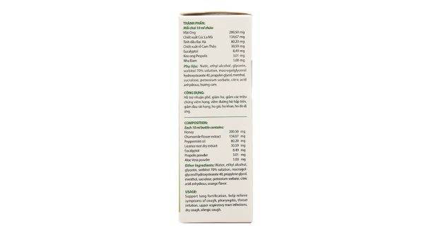 Xịt họng thảo dược Eugica hỗ trợ giảm ho, đau rát họng chai 10ml
