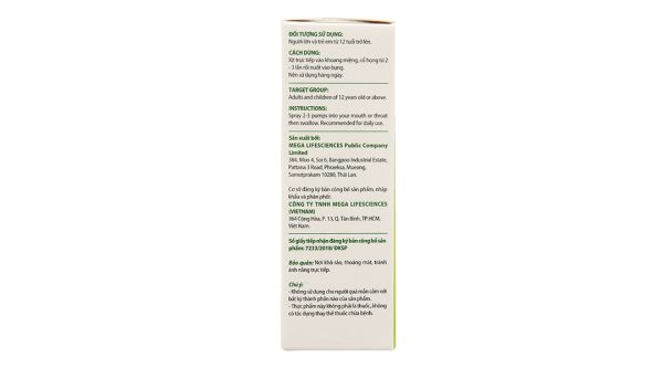 Xịt họng thảo dược Eugica hỗ trợ giảm ho, đau rát họng chai 10ml