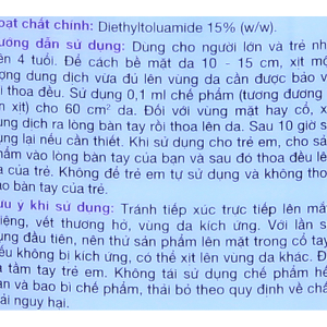 Xịt chống muỗi Remos hương lavender chai 70ml