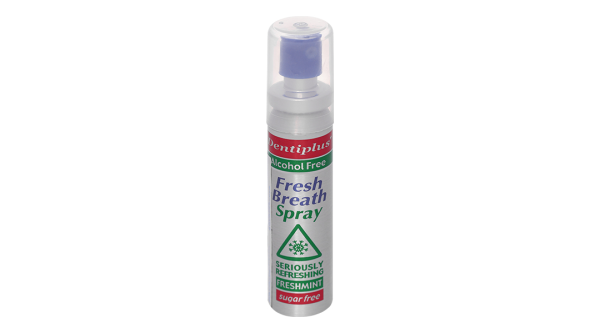 Xịt thơm miệng Dentiplus Alcohol Free giúp diệt khuẩn, mang lại hơi thở thơm mát chai 25ml