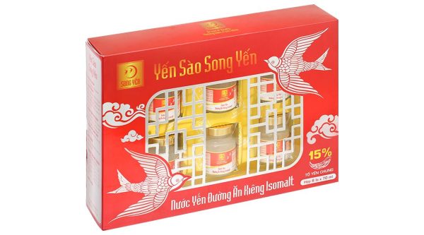 Nước yến đường ăn kiêng Isomalt Song Yến hộp 6 lọ x 70ml