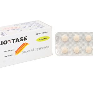 Viên nhai YspBio - Tase trị chứng khó tiêu, bội thực, chán ăn (10 vỉ x 10 viên)