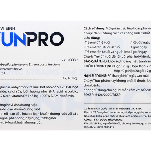 Men vi sinh Yunpro bổ sung lợi khuẩn hộp 60 gói x 2g