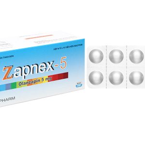 Zapnex-5 trị tâm thần phân liệt, rối loạn lưỡng cực (6 vỉ x 10 viên)
