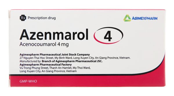 Azenmarol 4 phòng và trị huyết khối (10 vỉ x 10 viên)