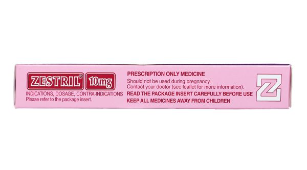 Zestril 10mg trị tăng huyết áp, suy tim (2 vỉ x 14 viên)