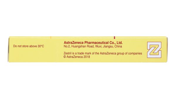 Zestril 20mg trị tăng huyết áp, suy tim (2 vỉ x 14 viên)