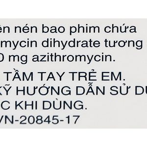 Zitromax 500mg trị nhiễm khuẩn (1 vỉ x 3 viên)