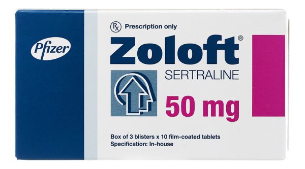 Zoloft 50mg trị trầm cảm, rối loạn lo âu (3 vỉ x 10 viên)