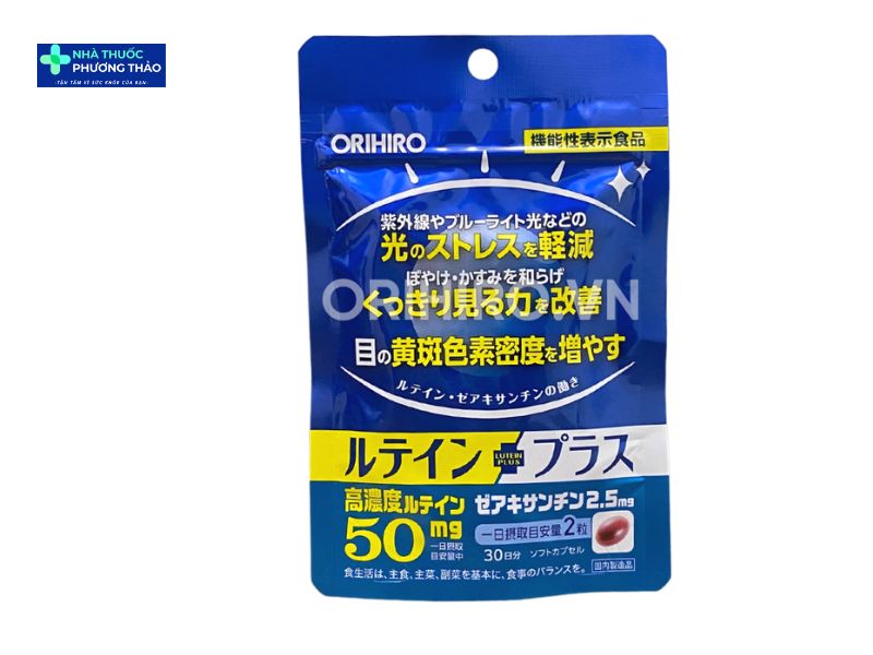 Viên uống bổ mắt Lutein & Zeaxanthin Orihiro