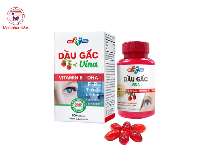 Dầu gấc Vina hỗ trợ cải thiện sức khỏe mắt