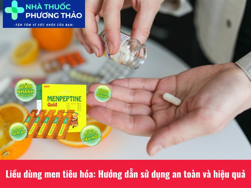 liều dùng men tiêu hóa